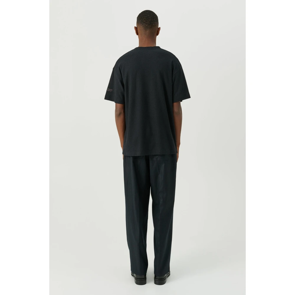 Soulland Boucle Jersey Relaxte T-shirt Black Unisex