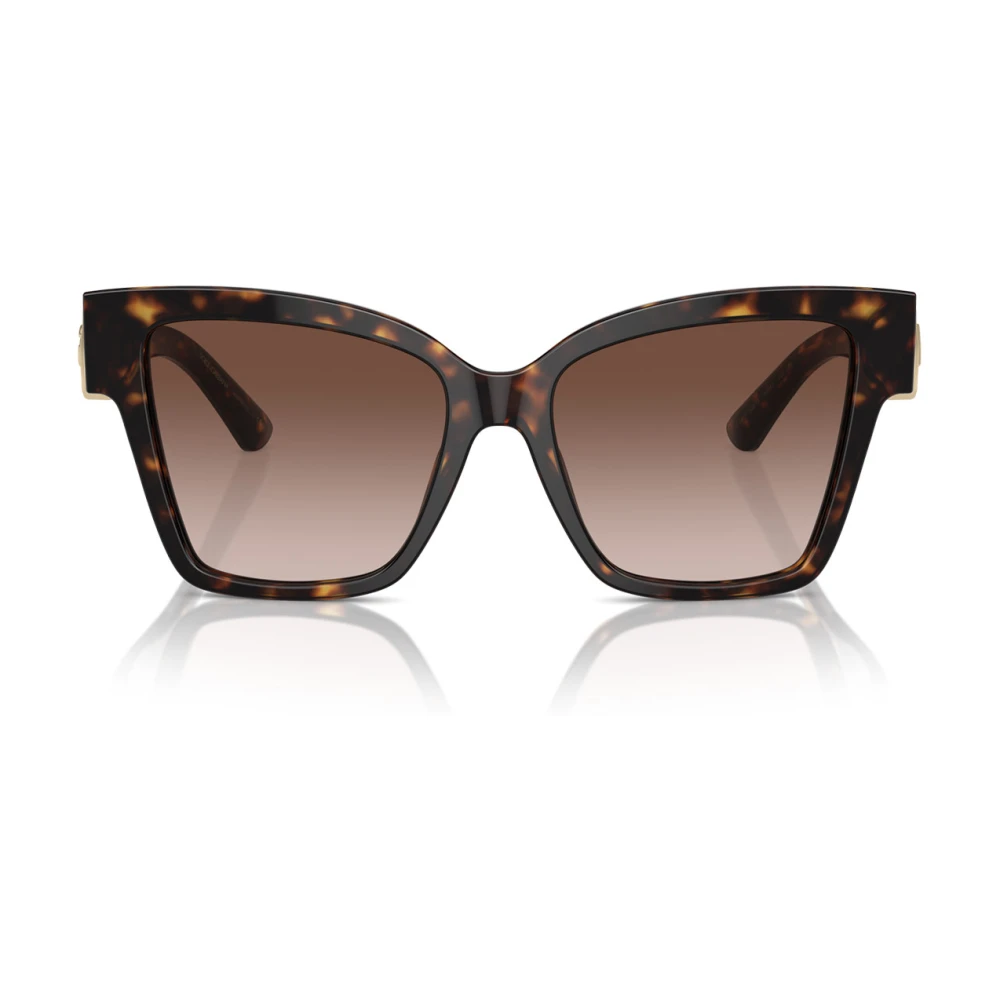 Dolce & Gabbana Fyrkantiga solglasögon DG Precious inspirerade Brown, Unisex