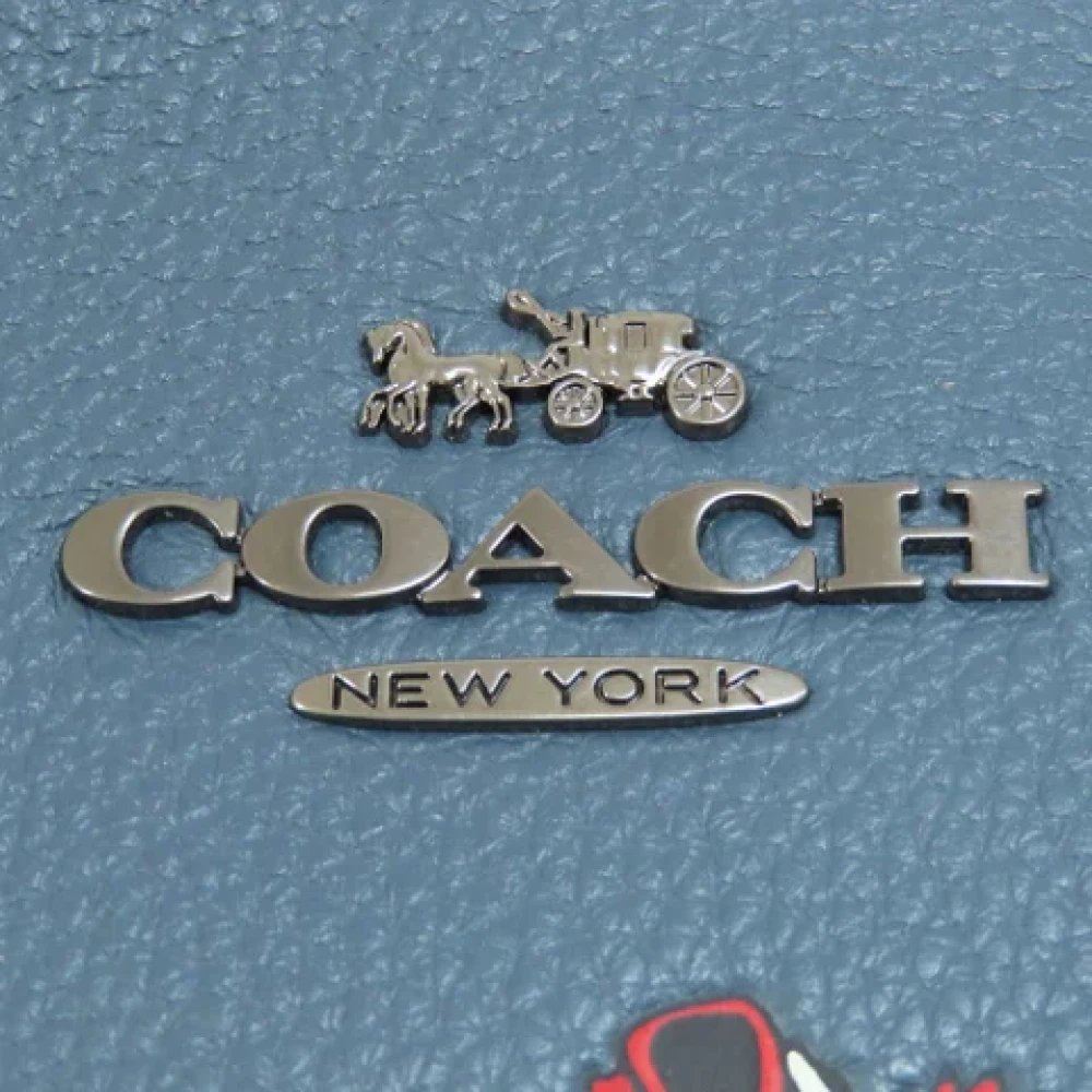 Coach Pre-owned Leather shoulder-bags Blue Dames