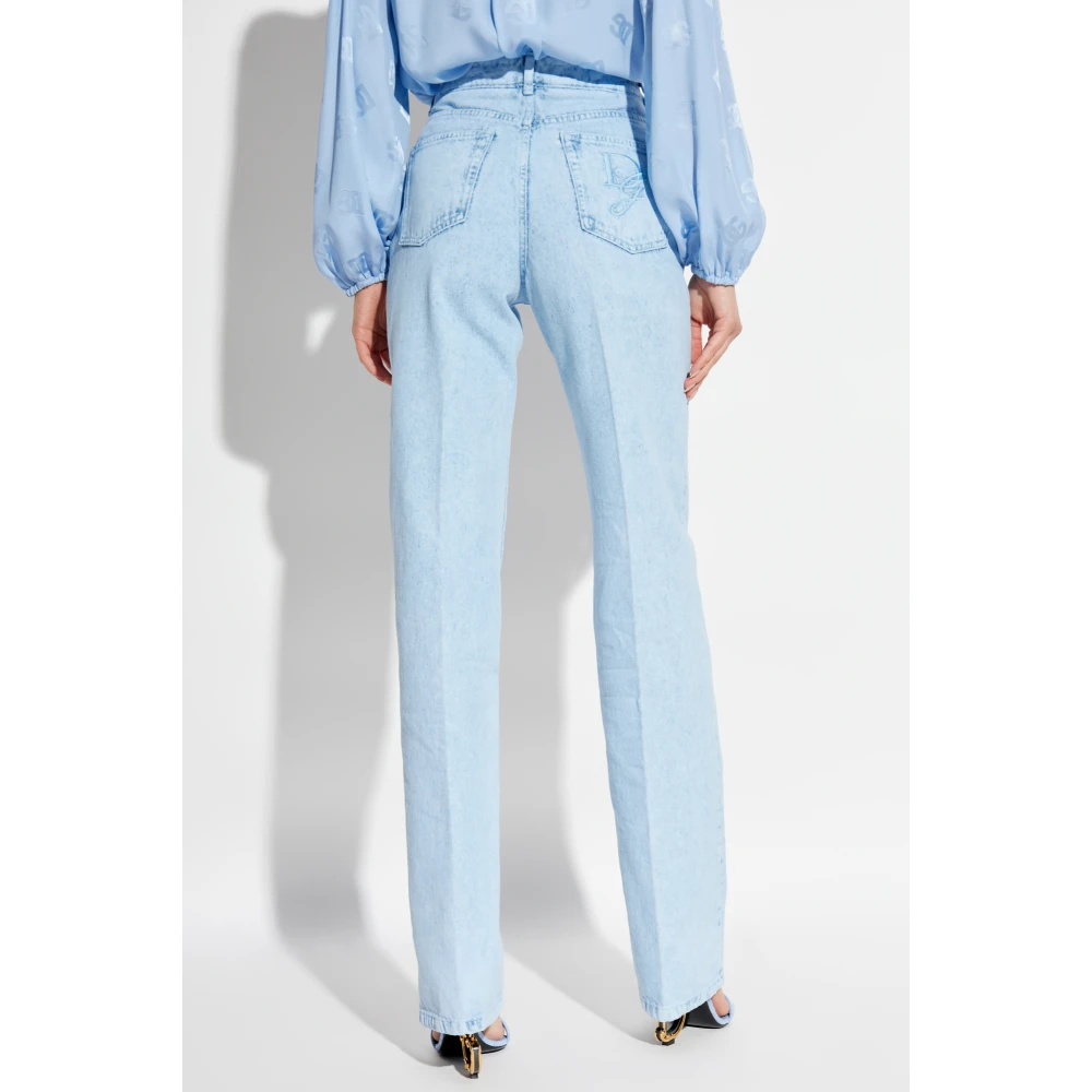Dolce & Gabbana Jeans met logo Blue Dames