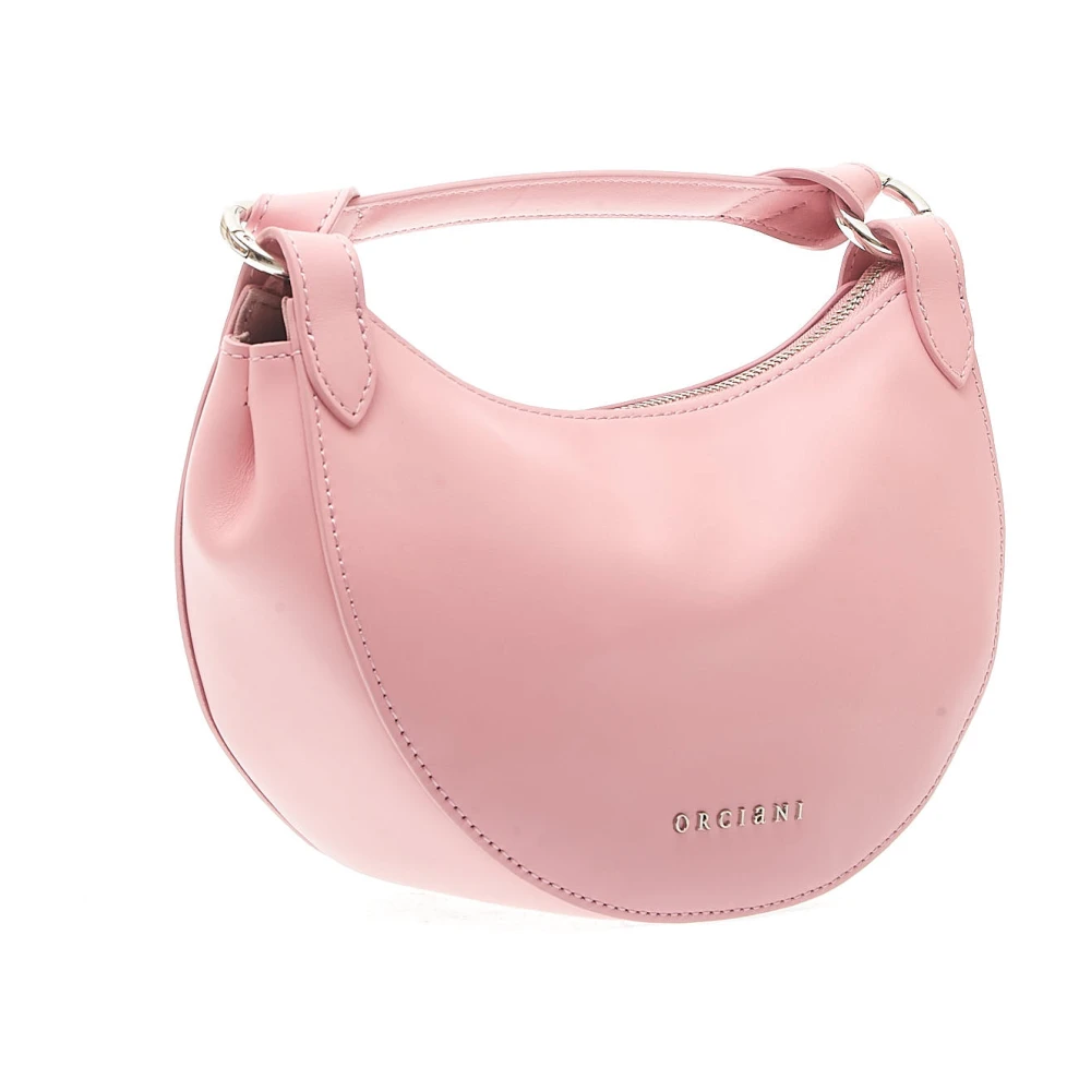 Orciani Rosa Noos Handtas Dumpling Leer Liberty Pink Dames