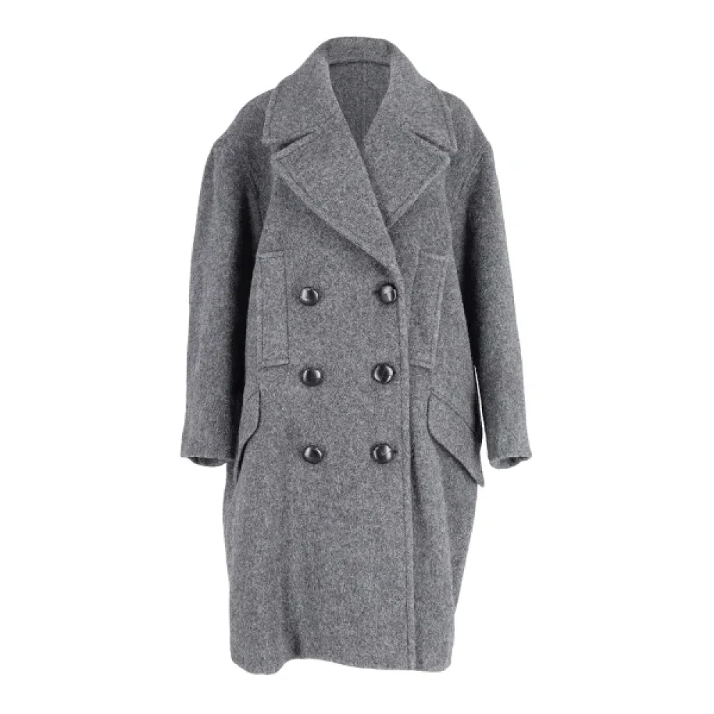 Isabel marant Wool outerwear Gray Dames