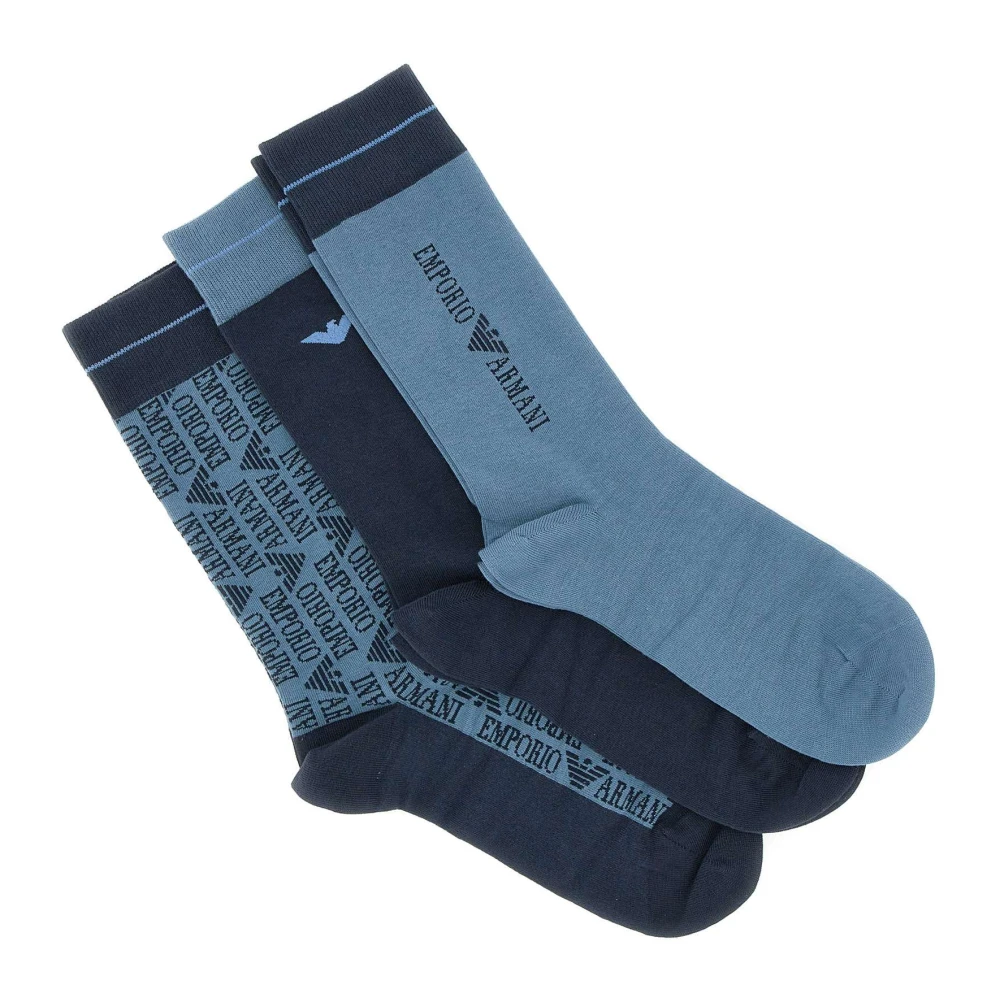 Emporio Armani Multicolor Logo Sokkenset Multicolor Heren