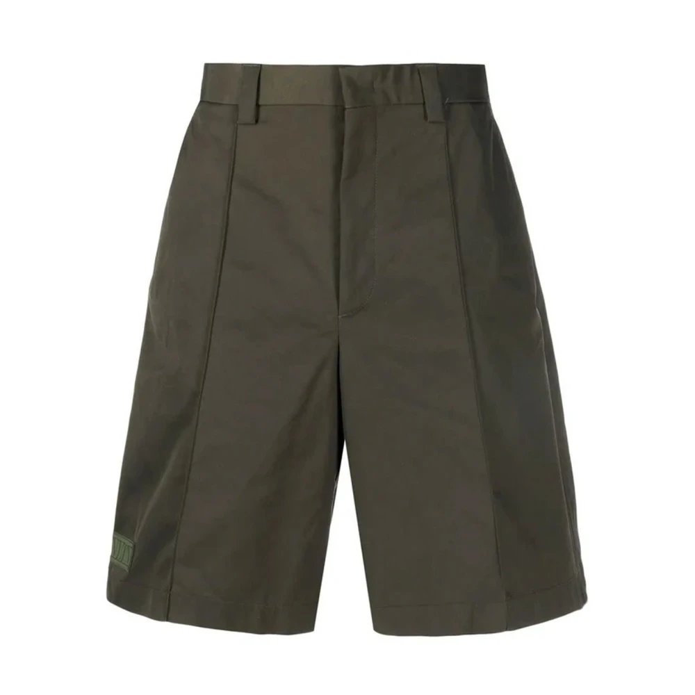 Valentino Groene Polyester Shorts met Elastische Taille Green Heren