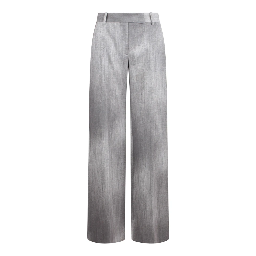 Ermanno Scervino Gedrukte Rechte Broek Gray Dames