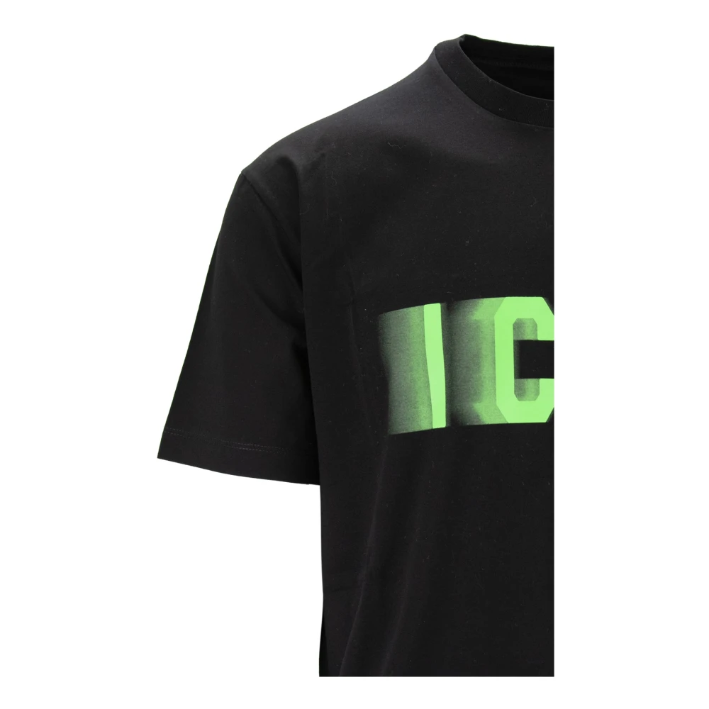 Dsquared2 Heren Icon Print Katoenen T-Shirt Black Heren