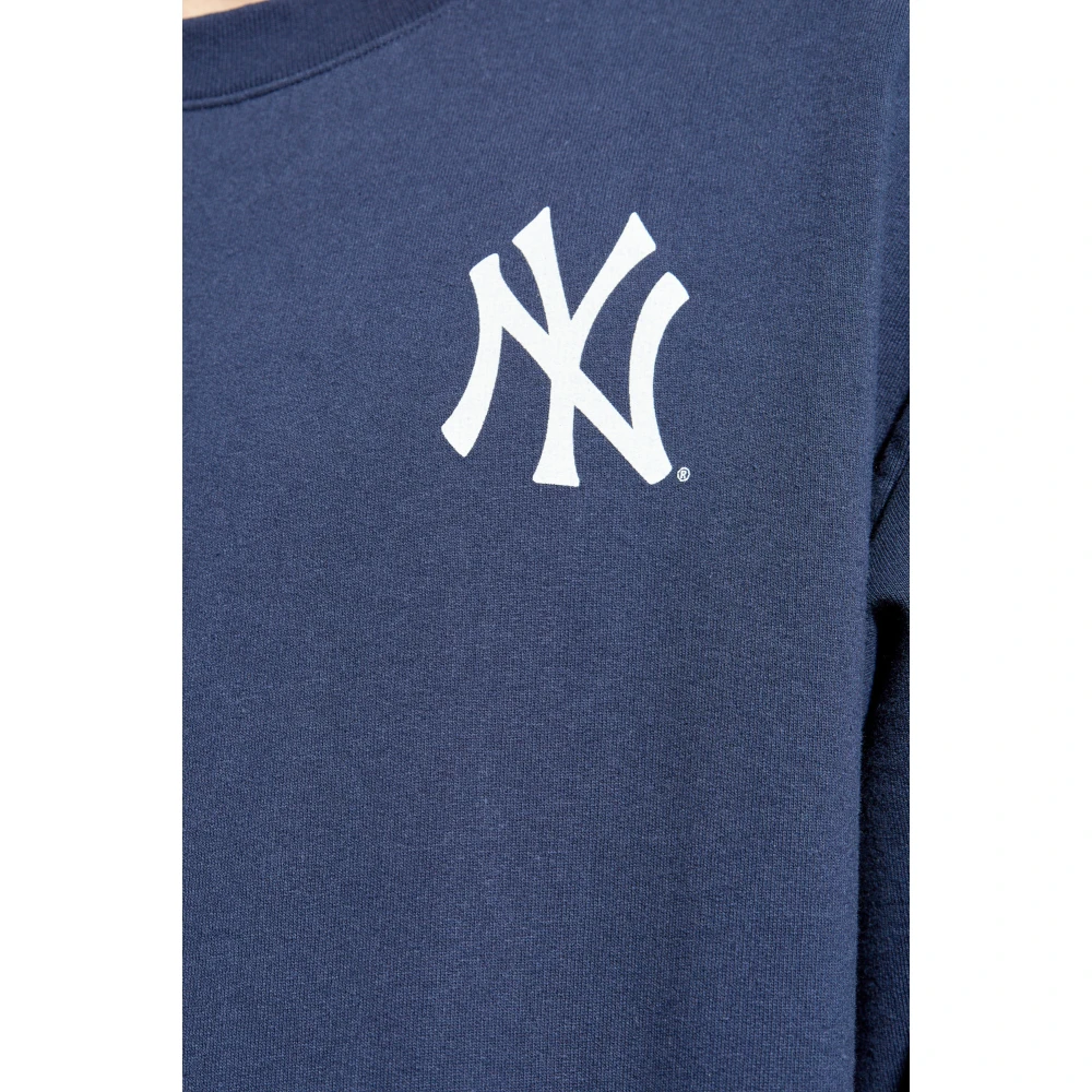 Sporty & Rich Sweatshirt uit de 47 & The New York Yankees collectie Blue Unisex