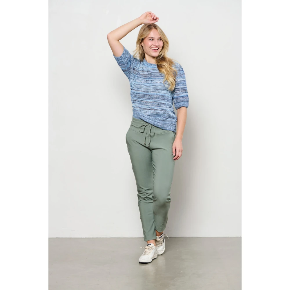 &Co Woman Trui met ronde hals Blue Dames