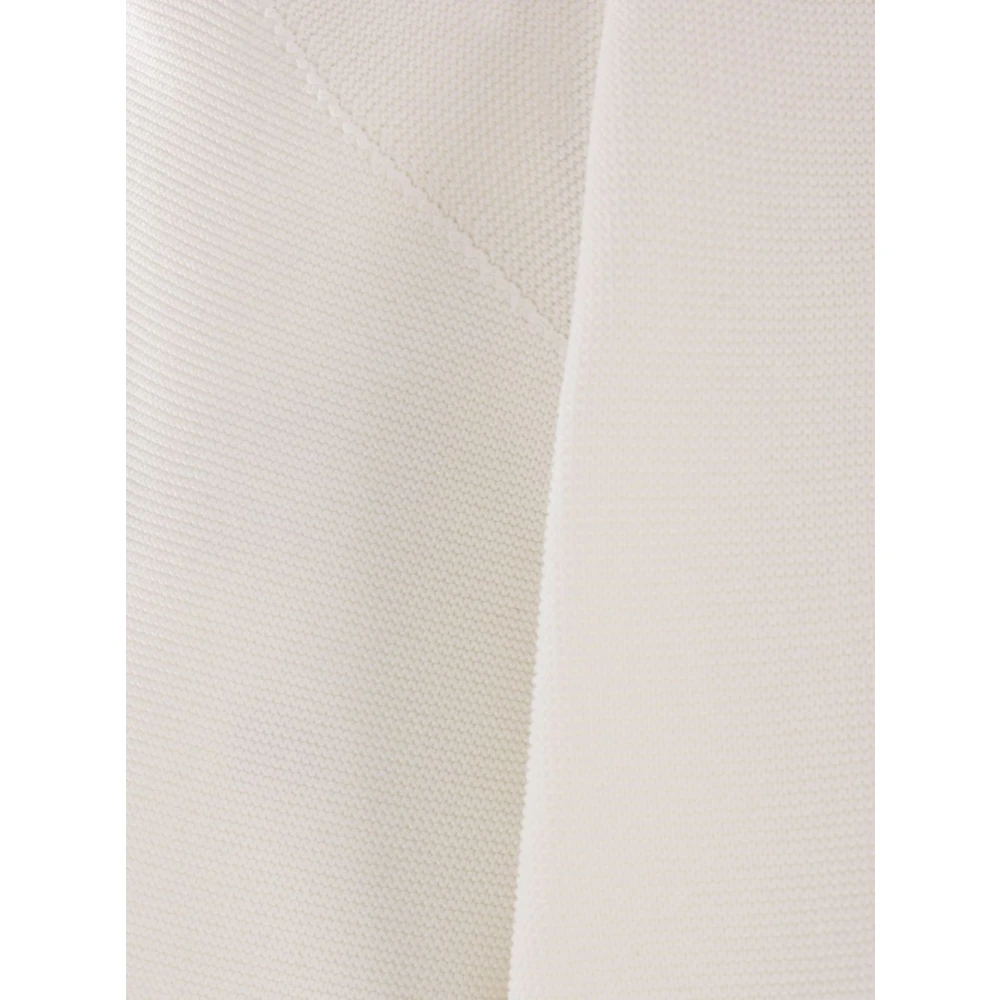 Cfcl Witte T-shirt met textuur en hoge-lage zoom Beige Heren