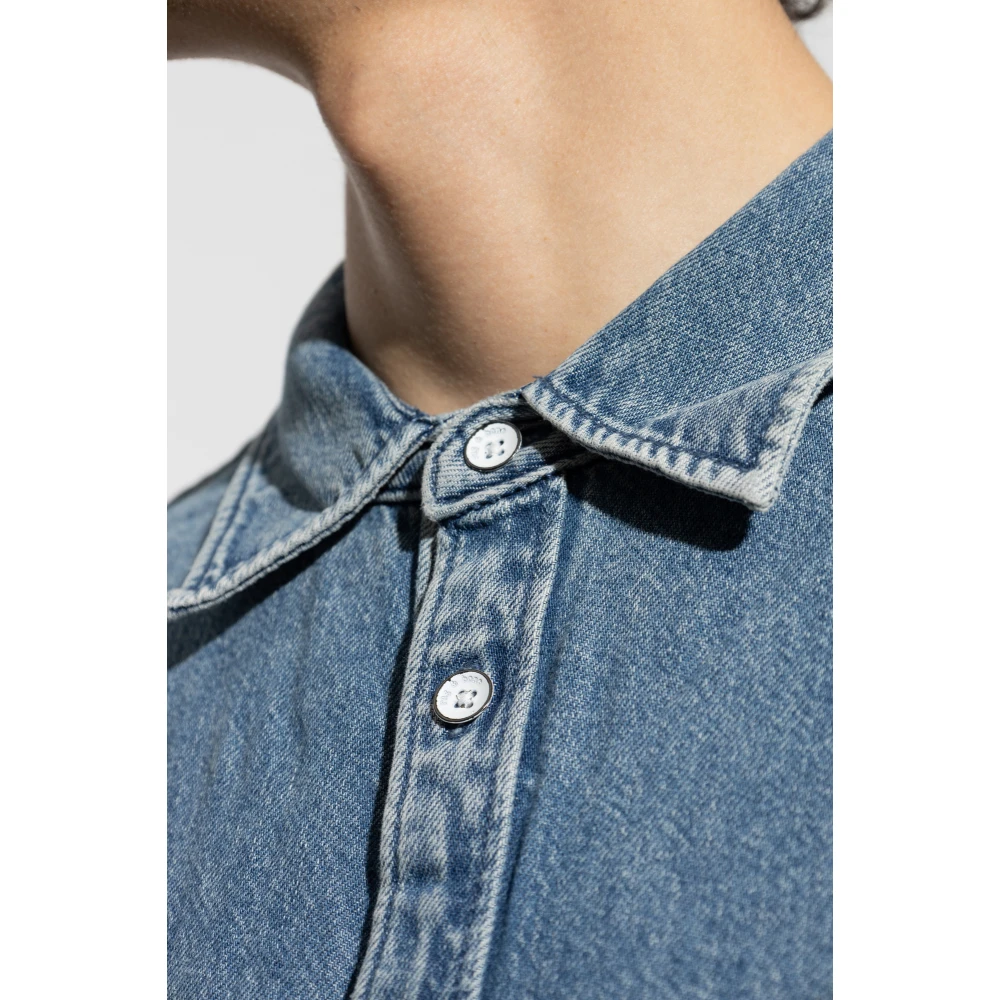 Rag & Bone Denim shirt Corbin Blue Heren