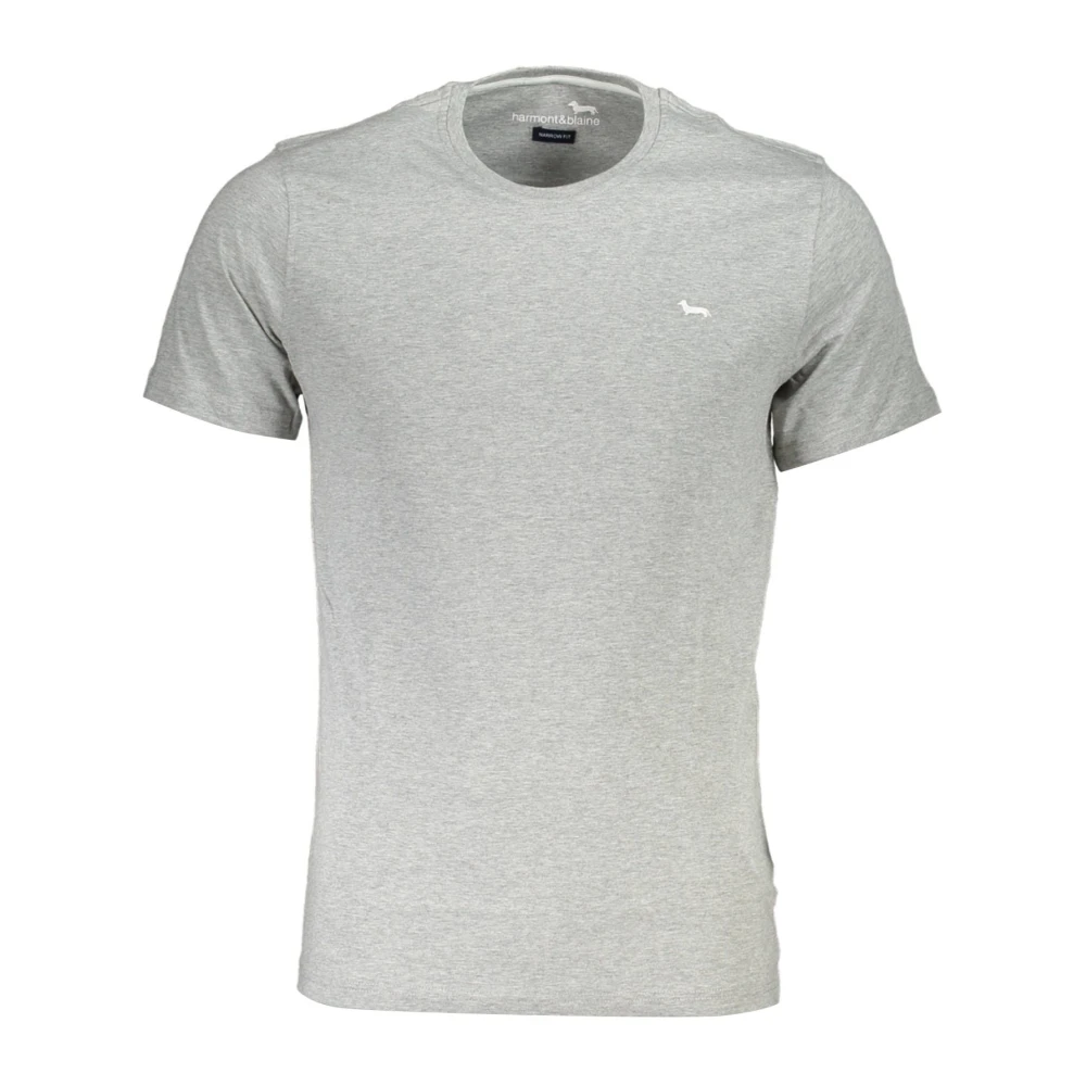 Harmont & Blaine Men's Gray T-Shirts, 2XL, Grey Cotton T-Shirt