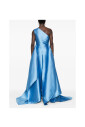 blue-satin-one-shoulder-dress