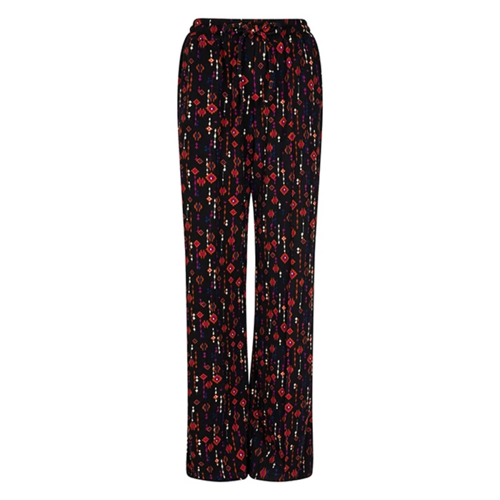 Lofty Manner Rode Broek Ruby Black Dames