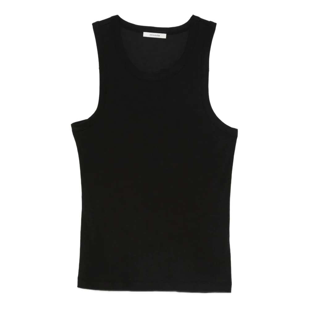 Entire Studios Men's Black Sleeveless Tops, M, Crewneck Sleeveless Top