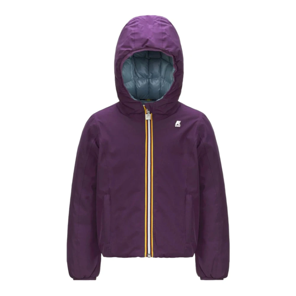 K-Way Vändbar jacka lila/blå flicka Purple, Unisex