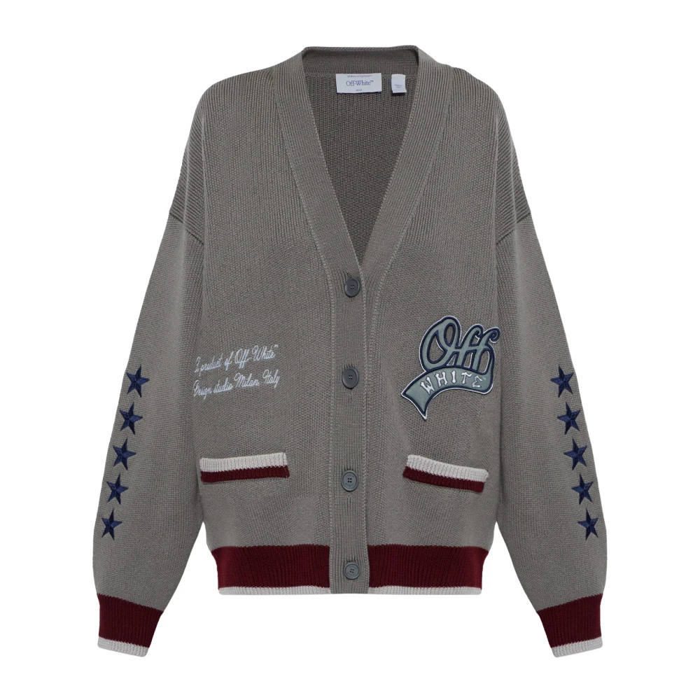 Off White Donna Grigio Maglie, S, New,