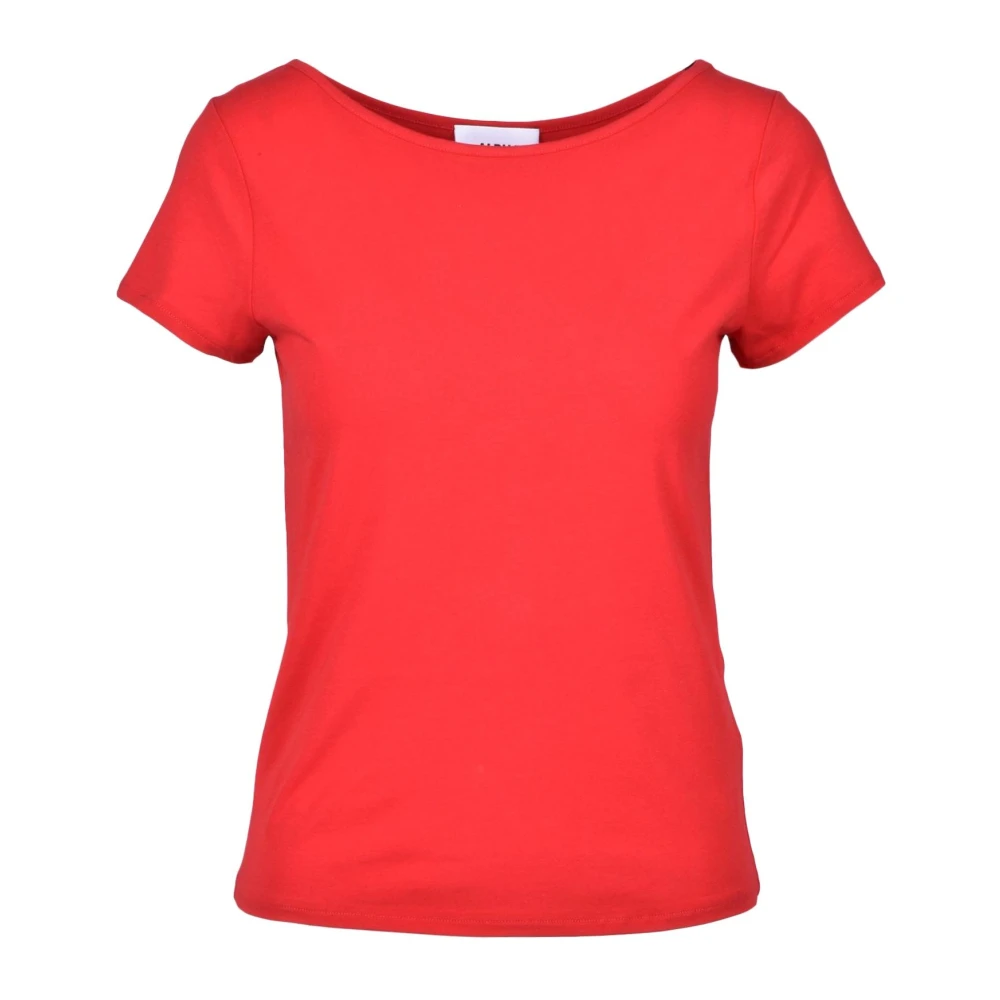 Alpha Studio Katoen Elastaan T-shirt Red Dames