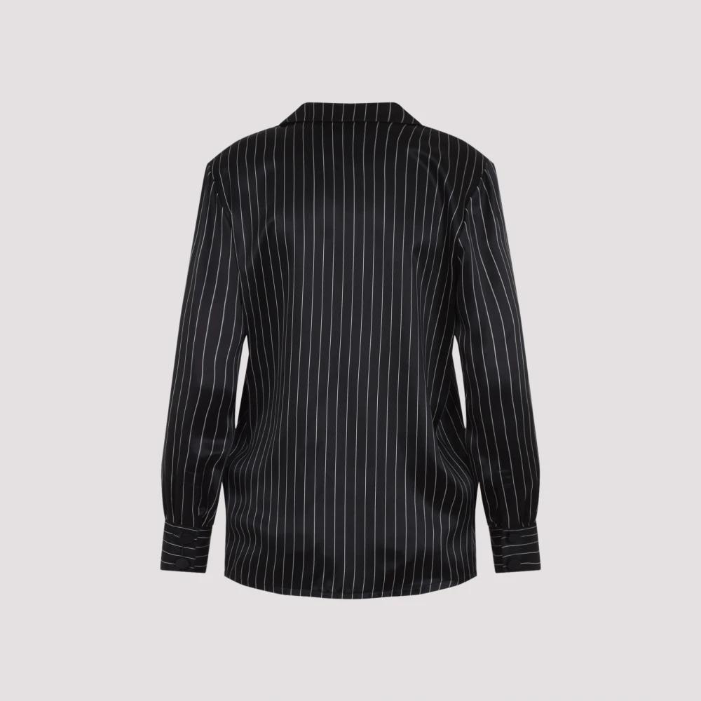 Saint Laurent Zijden Blouse Black Dames