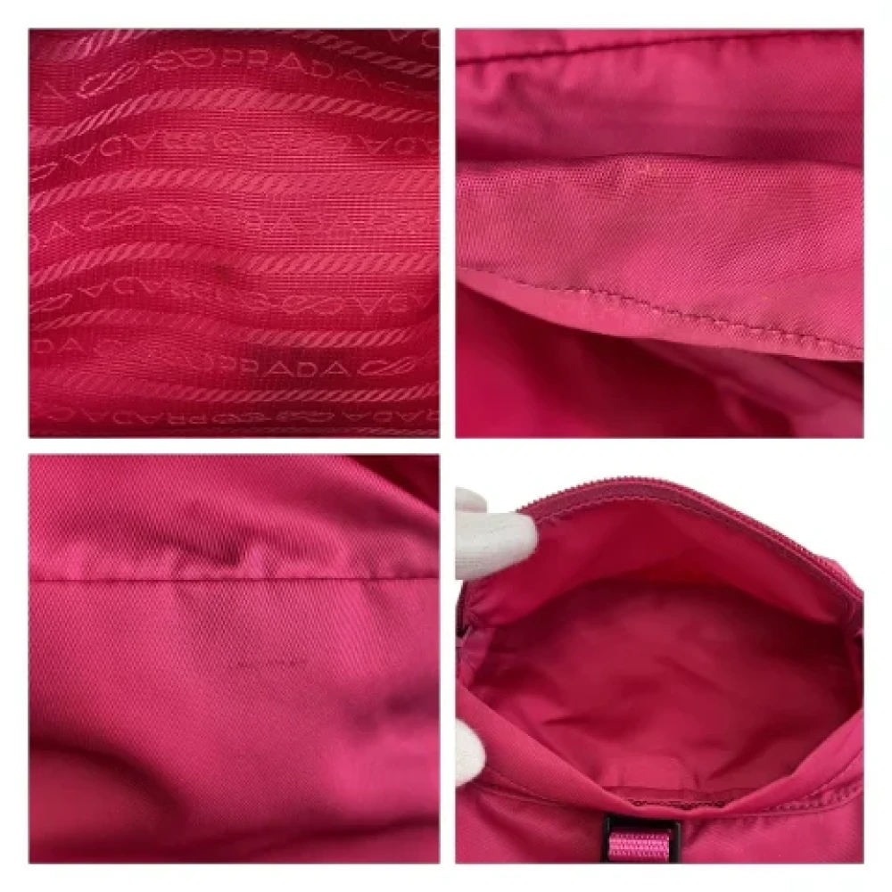 Prada Vintage Pre-owned Canvas backpacks Pink Dames
