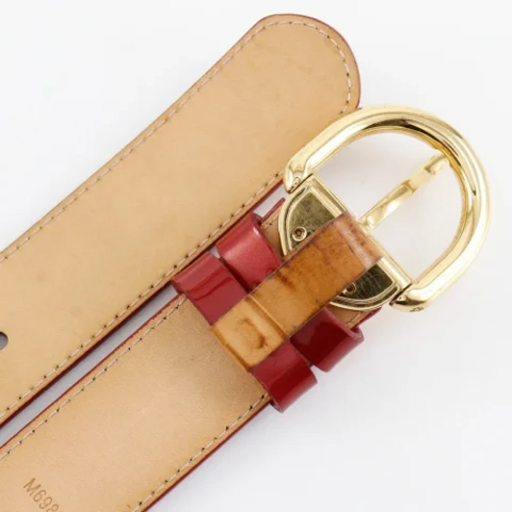 Louis Vuitton Vintage Pre-owned Fabric belts Red Dames