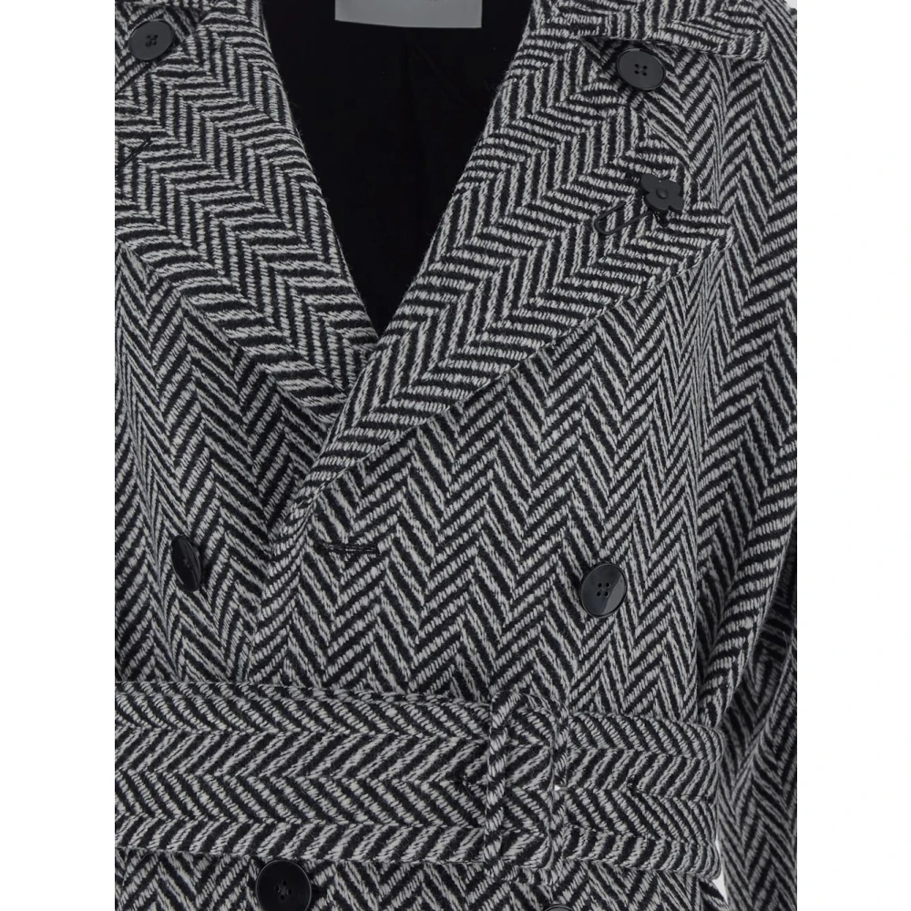 Lardini Wollen damesjas stijlvol ontwerp Black Dames
