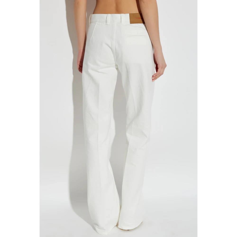 Salvatore Ferragamo Straight-leg jeans White Dames