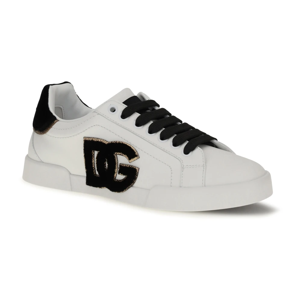 Dolce & Gabbana Leren sneakers met logo