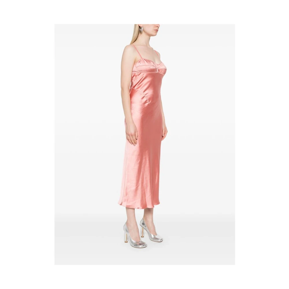 Anna October Perzikroze Bustier Stijl Jurk Pink Dames