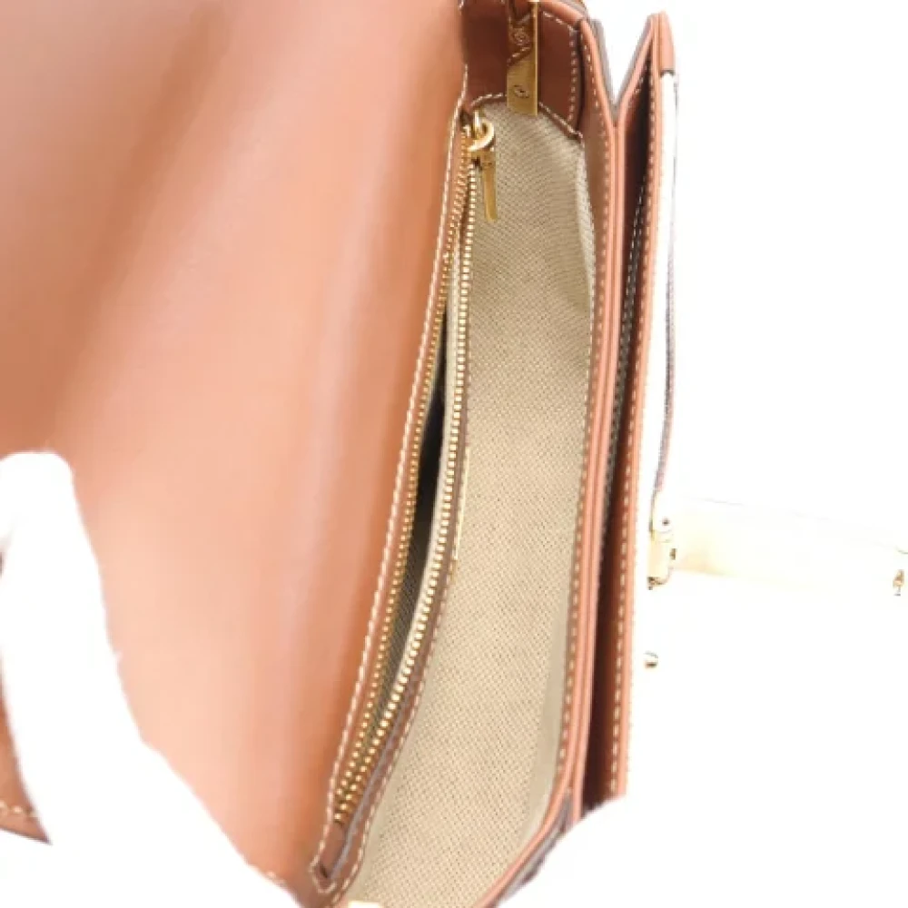 Prada Vintage Pre-owned Leather prada-bags Beige Dames