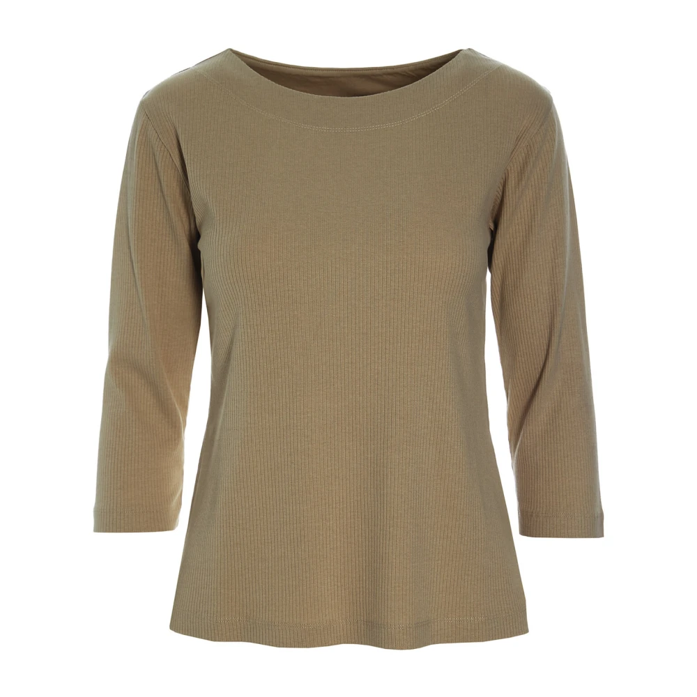 Bitte Kai Rand Ribblouse met boothals Nutmeg Green Dames