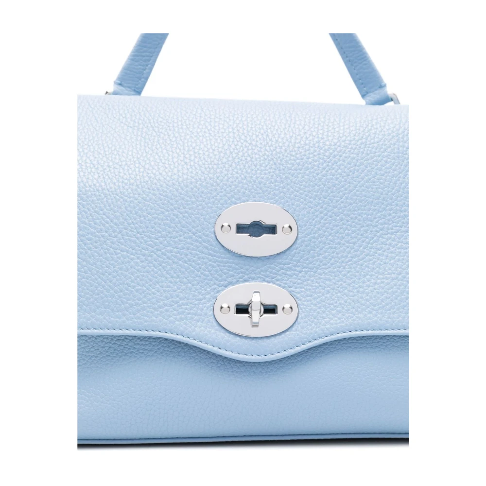 Zanellato Heldere Blauwe Foldover Top Tas Blue Dames