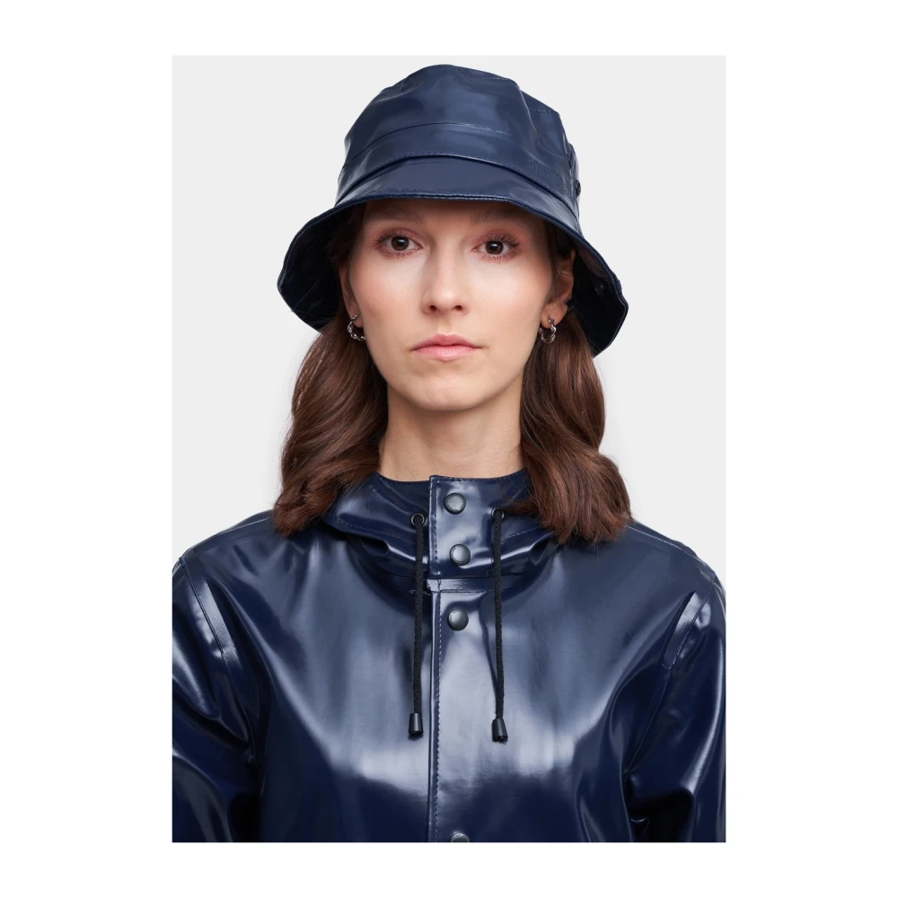 Stutterheim Opal Waterdichte Bucket Hoed Blue Unisex