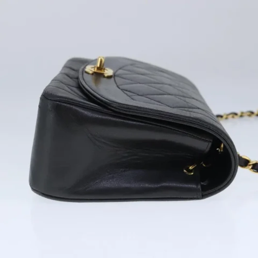 Chanel Vintage Pre-owned Leather shoulder-bags Black Dames