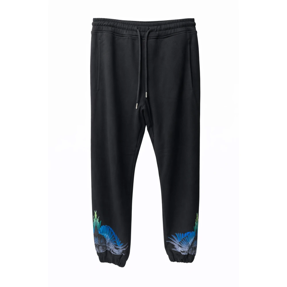 Marcelo Burlon Black Sweatpants, Male, Xl, Sweettrousers