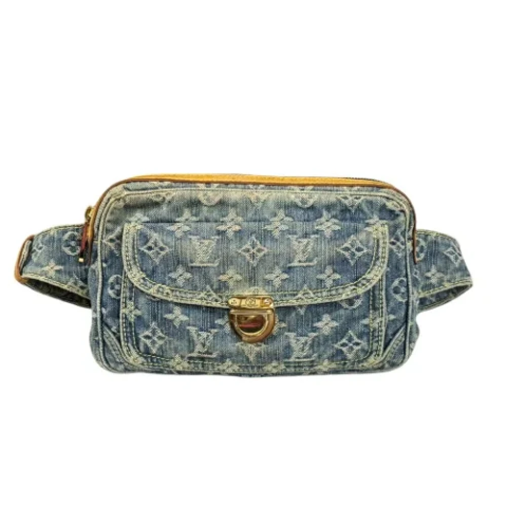 Louis Vuitton Vintage Pre-owned Denim louis-vuitton-bags Blue Dames