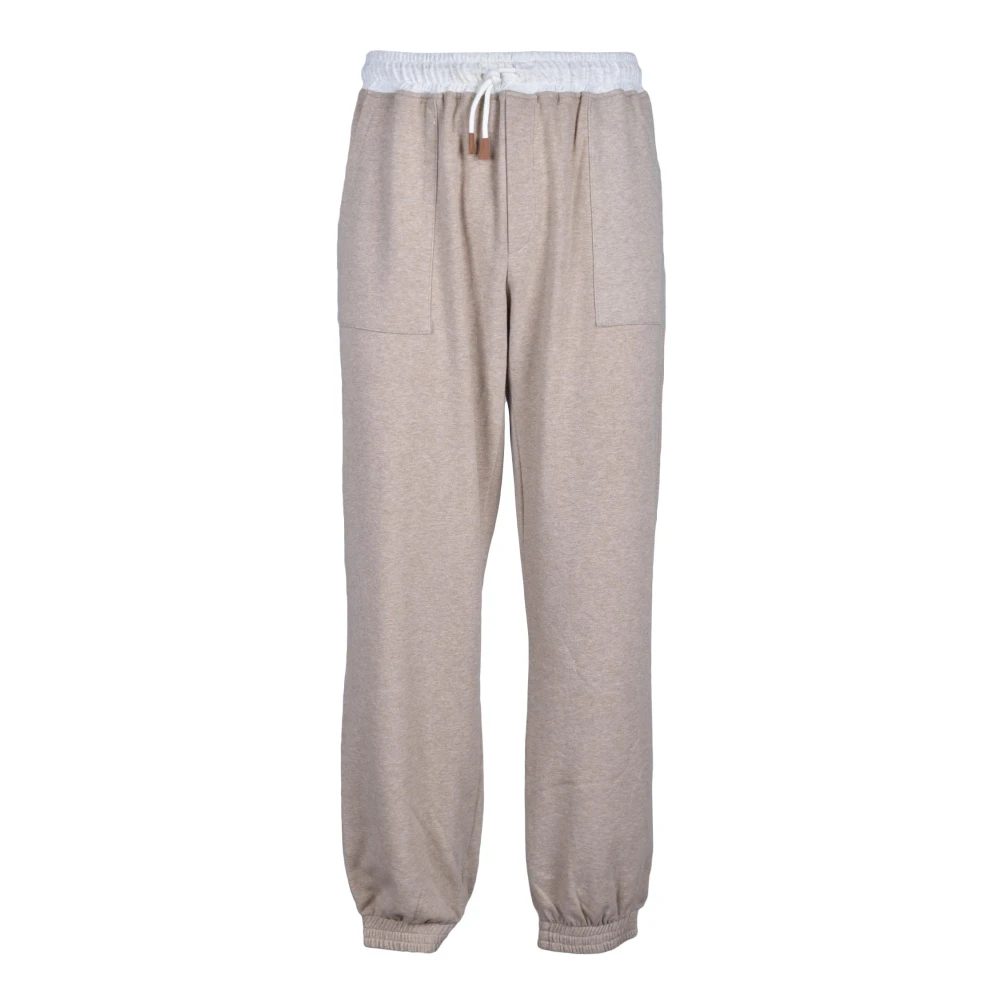 Eleventy Katoenmix Casual Broek Brown Heren
