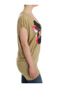 beige-motief-print-v-hals-t-shirt