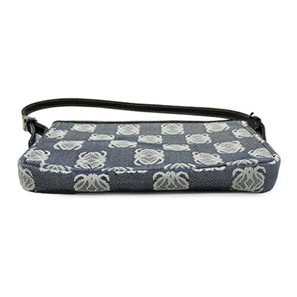 Loewe Pre-owned Canvas shoulder-bags Gray Dames