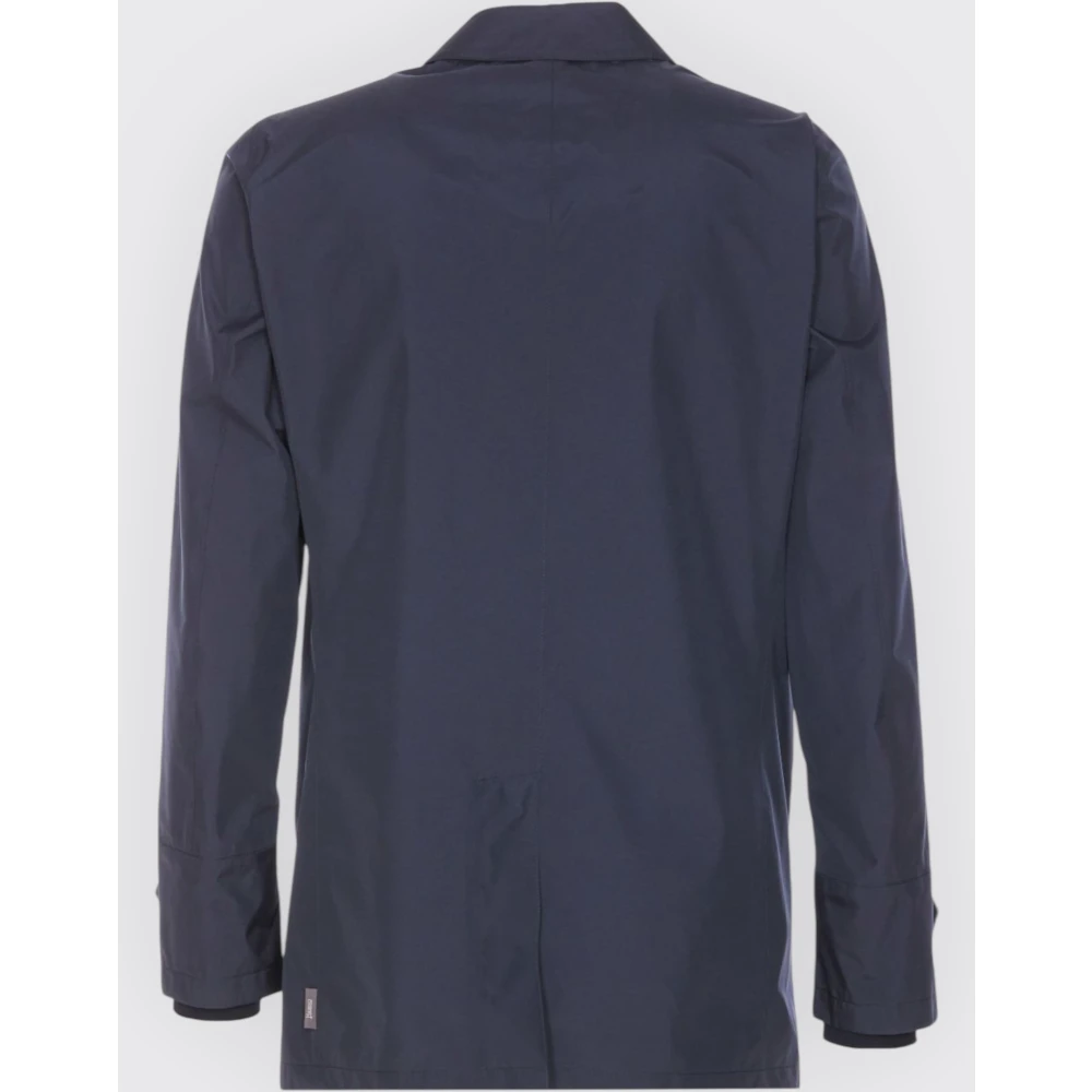 Herno Waterdichte Trenchcoat Blue Heren