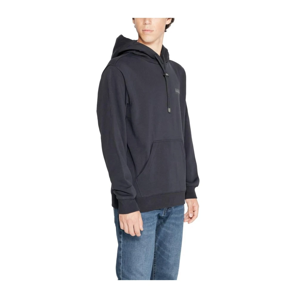 Napapijri Zwarte katoenen trui met polyester Black Heren