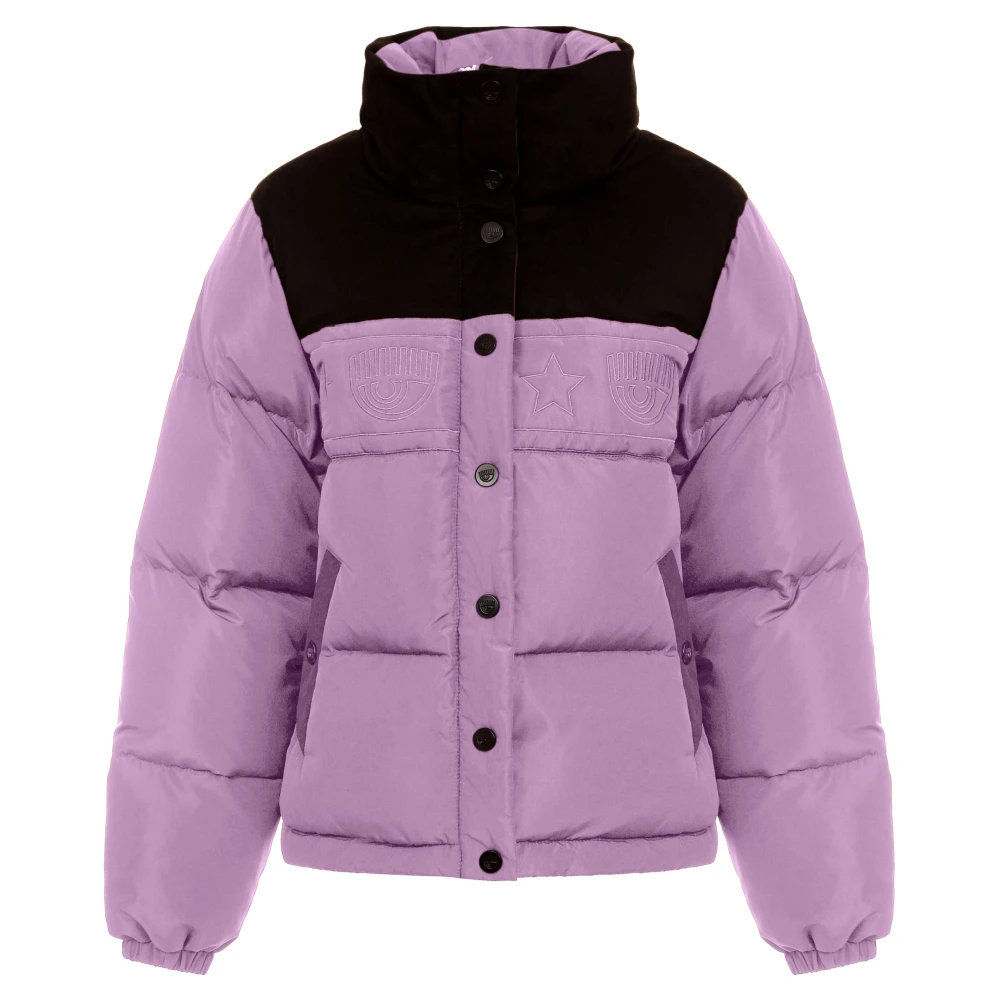 Chiara Ferragni Collection Damen Violett Daunenjacke