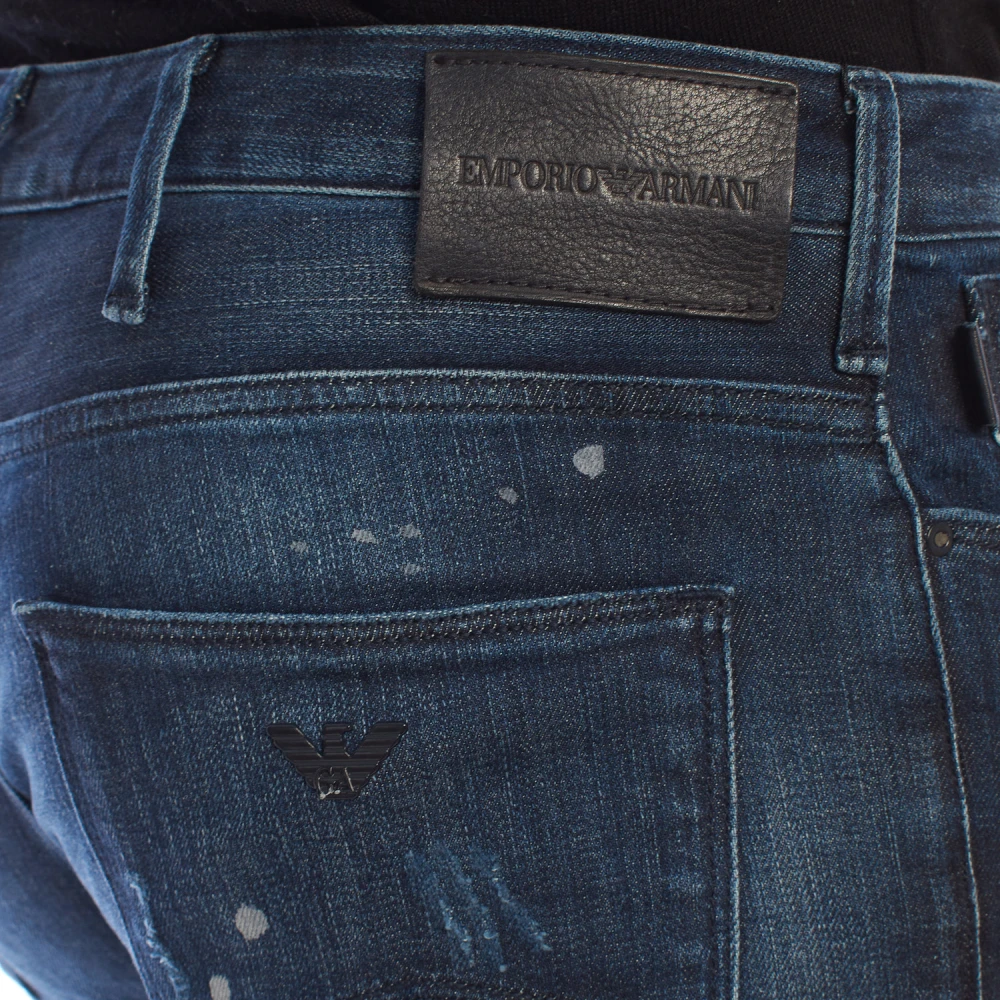 Emporio Armani Slim Fit Stretch Jeans Blue Heren