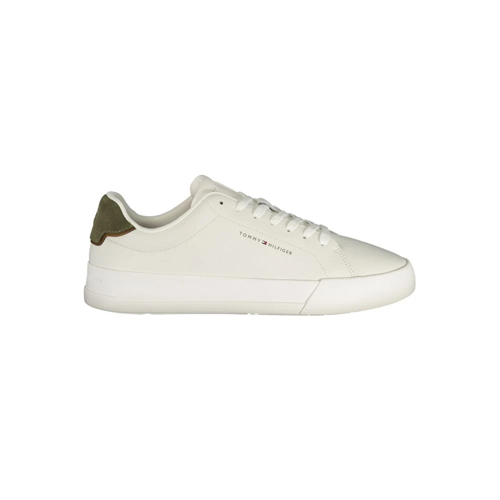 Tommy Hilfiger Leather Sneaker - Male - Sneakers - White - 12 Uk - Shoes