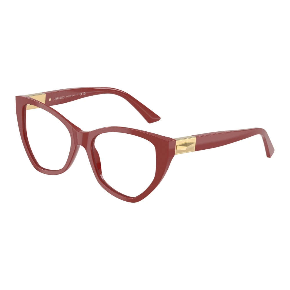 Jimmy Choo Women's Red Glasses,, Stylish Eyeglasses In Black Color Medium