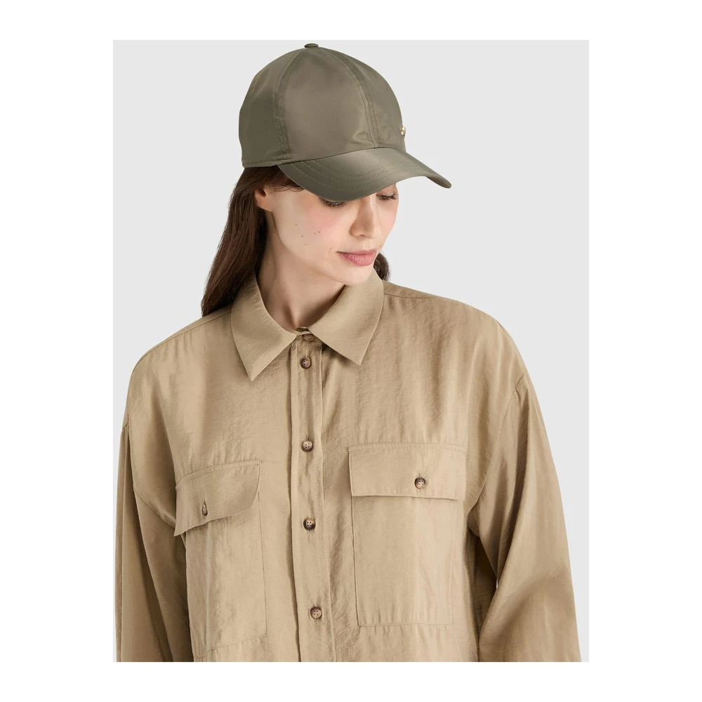Borsalino Regen Baseball Cap met Oxford Voering Green Unisex