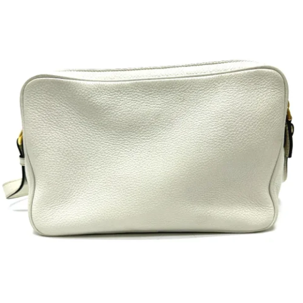 Prada Vintage Pre-owned Leather prada-bags White Dames