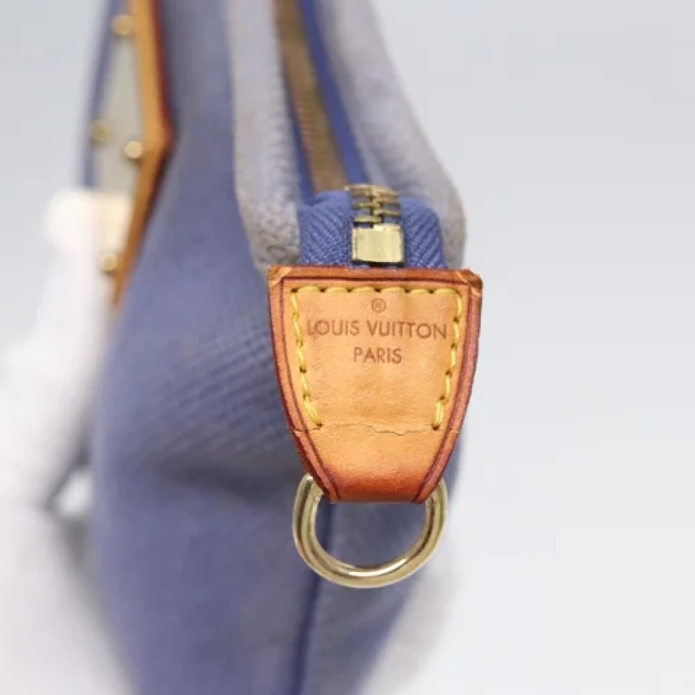 Louis Vuitton Vintage Pre-owned Canvas clutches Blue Dames