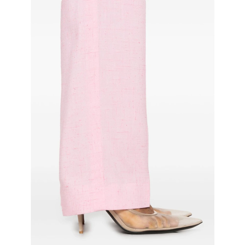 Versace Roze broek met verborgen sluiting Pink Dames