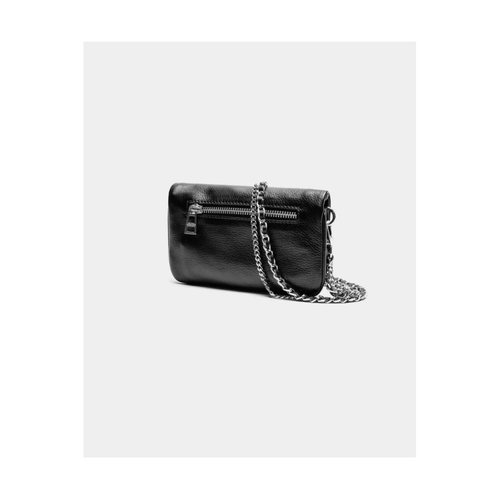 Zadig & Voltaire Zwarte Rock Nano Pouch Schoudertas Black Dames