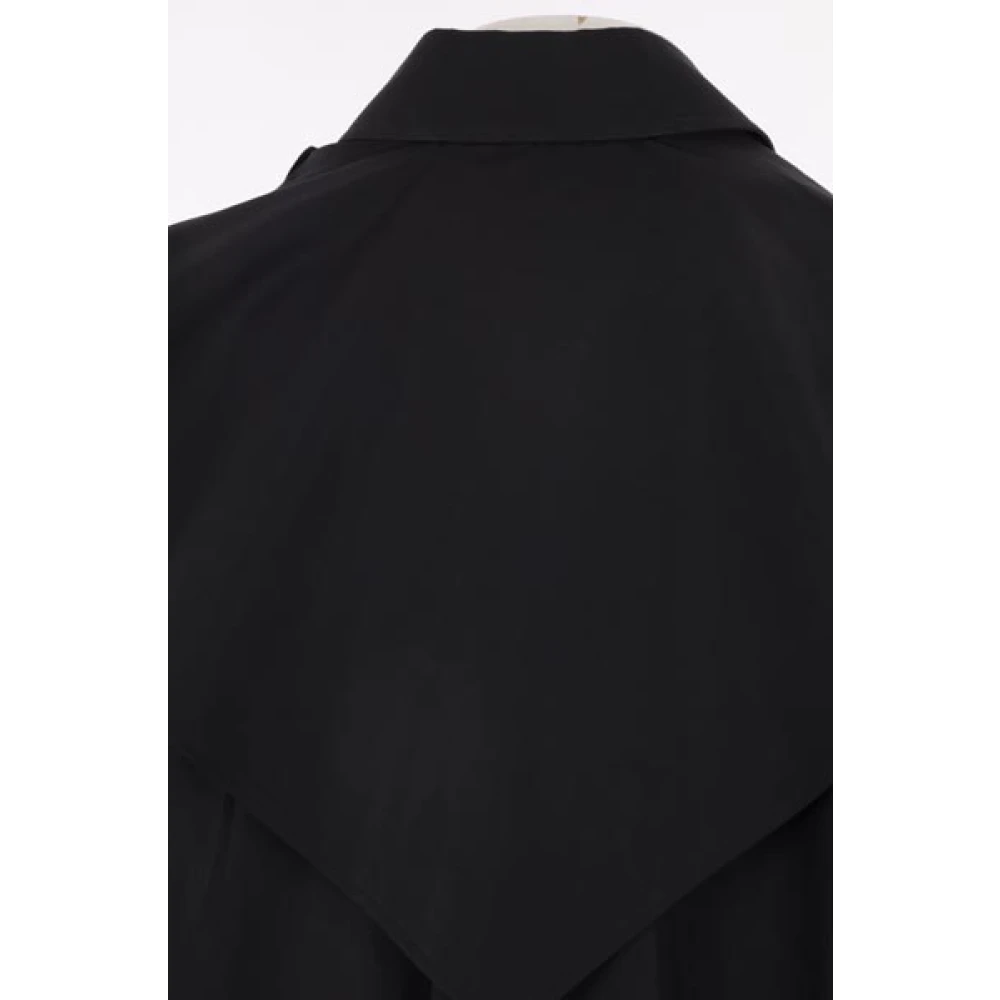 Simone Rocha Zwarte katoenen poplin overhemd met achterpaneel Black Dames